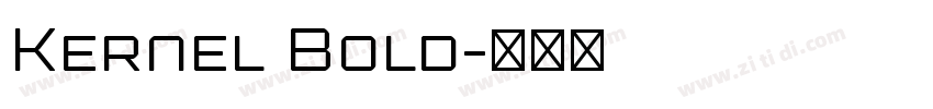 Kernel Bold字体转换